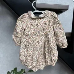 little cotton clothes  花柄ロンパース  12-18m