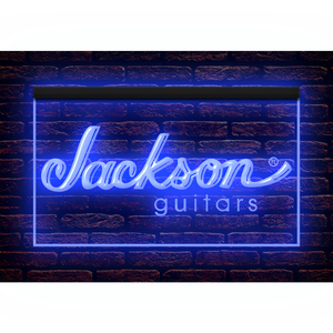 J563 // LED ネオンライトサイン Jackson Guitars ジャクソン ギター■サイズ(約)：W300mm x H200mm