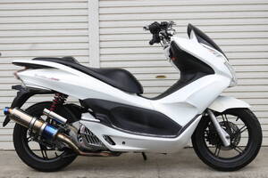 HONDA PCX150(KF12) BEAMSマフラー カスタム ホワイト 綺麗 神奈川県 税込み 即決 追加画像あり