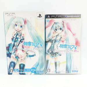 PSP 初音ミク Project DIVA でっかいお買い得版 Project DIVA 2nd 2点セット ゲームソフト ねんどろいどぷち フィギュア 中古/15080