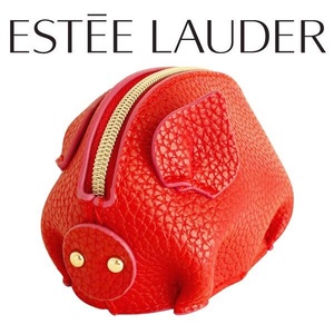 【エスティローダー】EsteeLauder『レザー調 ミニポーチ(ピッグ) 』新品