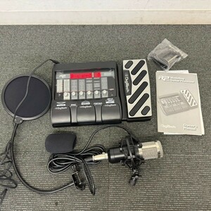 Y409-K61-302 DigiTech デジテック RP355 フロアマルチエフェクター 説明書 マイク 備品付き 通電確認OK