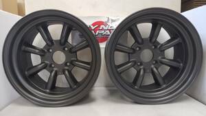 【在庫あり即納】RS Watanabe R TYPE 16×8.5J-6 4H-114.3 ブラック/ ワタナベ アルミホイール Rタイプ 16インチ 2本