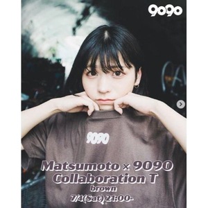 新品未開封品 マツモト × 9090 collaboration Tシャツ brown（ L ）