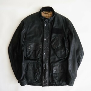 Special Barbour leather international ライダース バイカー 本革 レザージャケット