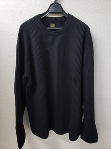 バトナー　丸首　ニット　ブラック　size3