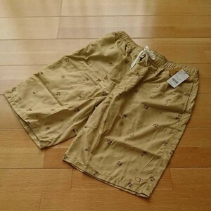 新品 OP メンズ サポーター付き サーフパンツ XL ベージュ 水着