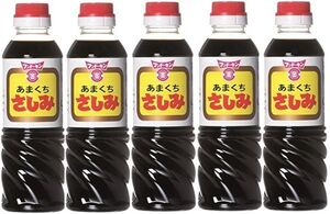 送料無料　九州　大分の甘い醤油 フンドーキンあまくちさしみ360ml 5本 b