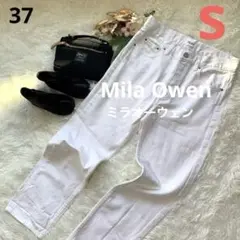 美品　ミラオーウェン　Mila Owen ホワイト ストレートデニム　Sサイズ