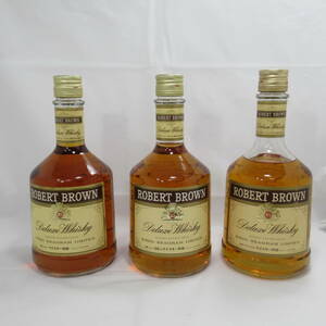 【愛知県限定・未開栓保管品】古酒 キリンシーグラム ロバートブラウン 特級 ウイスキー KIRIN ROBERT BROWN　3本セット 1217C