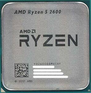 【中古】【ゆうパケット対応】AMD Ryzen 5 2600 YD2600BBM6IAF 3.4GHz SocketAM4 [管理:1050012945]