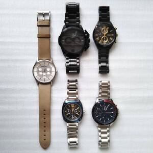 腕時計 大量 まとめ セット メンズ ジャンク TOMMY HILFIGER トミーヒルフィガー POLICE ポリス DIESEL ディーゼル SEIKO EIRED セイコー