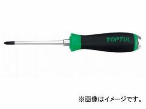 トップトゥル/TOPTUL 樹脂柄 貫通 クロス ドライバー PH2×100mm(L) FBGB0210