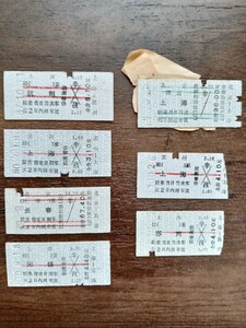 中国 鉄道 硬券切符 海外切符 外国切符 まとめて 7枚 乗車券 入場券 （古い切符 電車 列車 バス 鉄道コレクション 貴重）③