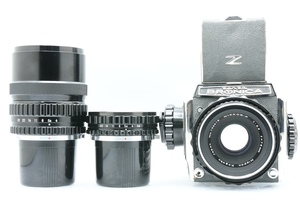 ZENZA BRONICA S2 後期 + NIKKOR-P 75mm F2.8 + ZENZANON 100mm F2.8 + NIKKOR-P 200mm F4 ゼンザブロニカ 付属品多数 ■30491