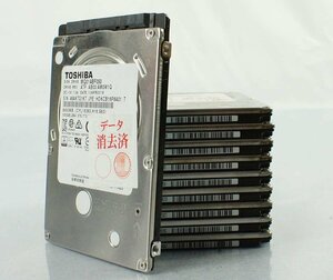 レターパック 10個セット TOSHIBA 東芝 MQ01ABF050 ACF050 500GB HDD 2.5インチ/SATA/データ消去 ハードディスク S062514