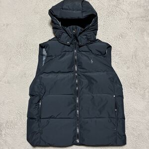 POLO RALPH LAUREN ダウンベスト　DOWN VEST PUFFER L Hooded Jacket L ネイビー