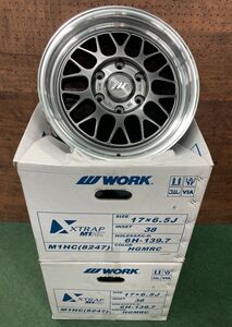 ◆ホイールのみ4本セット! WORKワークXTRAP M1HC JWL-T 17インチ 6.5J ET38 139.7-6H 200系 ハイエース バン ワゴン レジアス スタッドレス