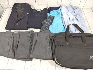 6og524/衣類■埼玉県 私立開智学園高等学校■男子学生服 ブレザー制服 170A 上下セット+ネクタイ+通学鞄【f03】