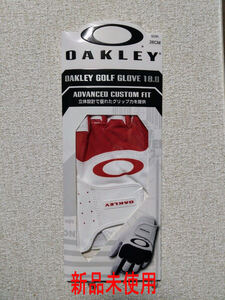 新品即決 OAKLEY GOLF GLOVE 18.0 グローブ 26cm レッドライン