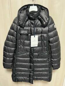 XLサイズ【未使用】MONCLER HERMINE エルミンヌ ダウンジャケット TG4　ブラック色　黒色◆定価34.6万円◆　大人気ロングコート