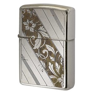 絶版/ヴィンテージ Zippo ジッポー 中古 1997年製造Silver Plate 銀メッキ アラベスク 彫刻 [C]使用感あり傷汚れあり