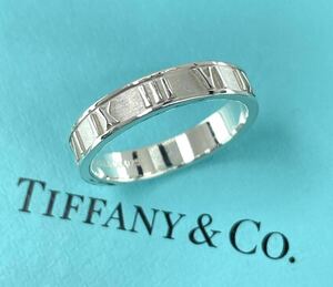 ★美品★ TIFFANY & Co. ティファニィー アトラス 銀製リング・シルバー925 15号