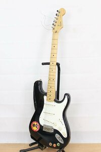 【ト福】Fender フェンダー STRATOCASTER ストラトキャスター MADE IN JAPAN フェンダージャパン 黒 メイプル指板 Pシリアル LBZ01LLS24