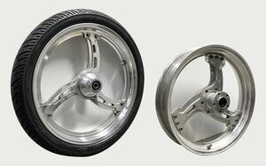 RCコンポーネント インポスターホイール前後セットF21”-2.15” R 18”-3.5”?ハーレーに使用されていたパーツとして購入車種等適合不明