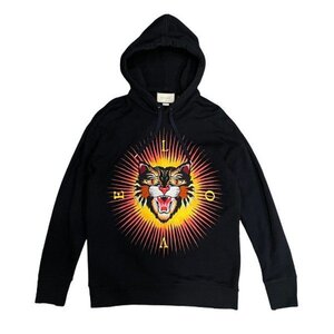 GUCCI グッチ 【men3630D】 Angry Cat Hoodie アングリーキャット 475531 刺繍 プリント S オーバーサイズ パーカー プルオーバー VA