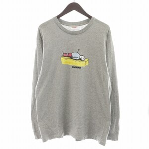 シュプリーム SUPREME Neil Blender Arrow L/S Tシャツ カットソー 長袖 プリント L グレー /AN16 メンズ