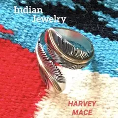 Indian Jewelry ハーヴィーメイス シルバーフェザー　リング