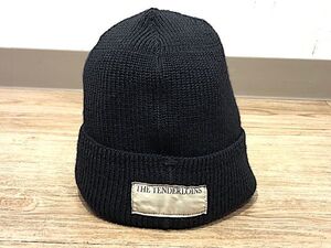 12/273【小傷・汚れ有り】 TENDERLOIN テンダーロイン T-BEANIE ビーニー WOOL ニットキャップ 帽子 ブラック サイズ FREE