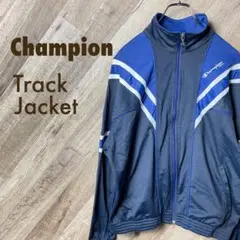 champion トラックジャケット ジャージ チャンピオンブルーネイビー短丈