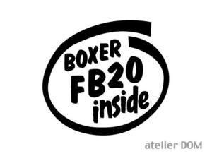 INSIDE ステッカー BOXER FB20 インサイド インプレッサ G4 スポーツ XV フォレスター