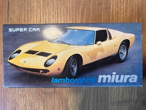 昭和レトロ【鉛筆】ランボルギーニ　ミウラ　Lamborghini Miura　 トンボ鉛筆　TOMBOW 6本入り　スーパーカー　レトロ文房具　箱焼け有り