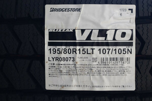 個人宅も可！4本送料無料～ 国内向け正規品 2023年製 BS ブリザック VL10 195/80R15 107/105L 8PR 195/80-15 ハイエース キャラバン