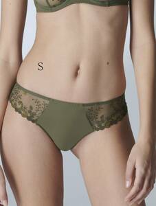 S★Simone Perele　シモーヌ ペレール　海外高級下着　タンガ　カーキ