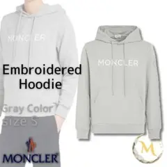 ☆新品未使用・本物保証☆MONCLER ドローストリング パーカー S グレー色