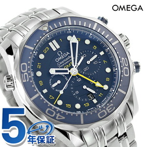 オメガ シーマスター コーアクシャル GMT クロノグラフ 44mm 自動巻き 腕時計 ブランド メンズ クロノグラフ OMEGA 212.30.44.52.03.001