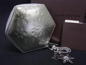 ■新品同様■ LOUIS VUITTON ルイヴィトン ポルトモネ フロコン スノー 雪柄 6角形 財布 コインケース シャンパンゴールド系 BG3957