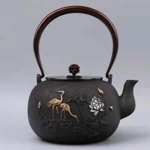 ☆美品登場☆茶壺☆手彫り鉄壺 鉄やかん 鉄分補給 未塗装鉄器 茶道具