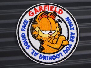 ◆送料\110◆【GARFIELD・ガーフィールド⑤】※《アイロン刺繍ワッペン》　アメリカン雑貨　刺繍ワッペン　アイロンワッペン