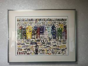 JAMES RIZZI ジェイムス・リッツィ THE MULTIPLE IMPRESSIONS OF CITY LIVING Color silk screen　シルクスクリーン 26/150 1978年