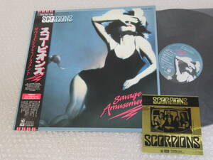 LP△スコーピオンズ[サヴェイジ・アミューズメント]帯付/メタル・ステッカー付/SCORPIONS/SAVAGE AMUSEMENT