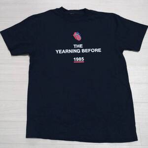 Rolling Stones B⑭ 1985ツアー Tシャツ 黒 YEARNING BEFORE グッズ ロックバンド ローリング・ストーンズ ミックジャガー