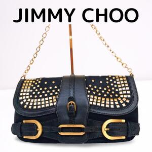 JIMMY CHOO ハンドバッグ ブラック レディース スタッズ