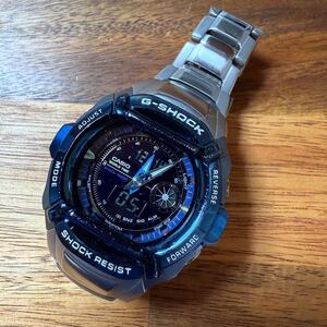 【即決】CASIO G-SHOCK G-520SCD ブルーベゼル デジアナ アナデジ 可動品 検 G-511 G-501　カスタム