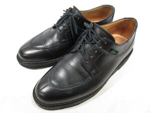 美品 【パラブーツ Paraboot】 レザー 外羽根 Uチップ ドレスシューズ 紳士靴 (メンズ) size6.5 ネイビー系 □30MZA6520□