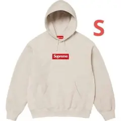 Supreme Box Logo Hooded Sweatshirt Stone